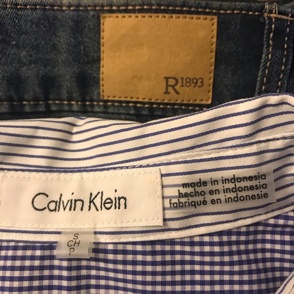 Calvin Klein button up shirt and jeans R 1892 s 10 - Picture 3 of 8